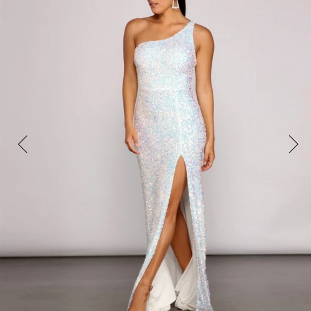 Windsor One Shoulder Sequin dress